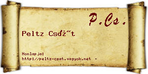 Peltz Csát névjegykártya
